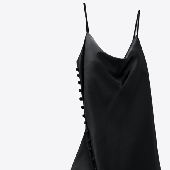 ZARA | Satin Lingerie Style Dress - Picture 6 of 7